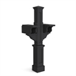 Mayne Rockport Double Traditional Plastic Mail Post in Black