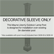 Mayne Liberty Traditional Plastic Lamp Post without Mount in White