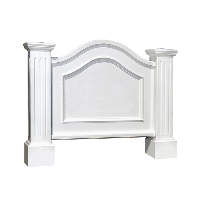 Mayne Nantucket Traditional Plastic Address Sign Post in White