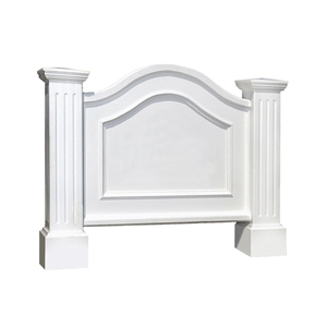 Mayne Nantucket Traditional Plastic Address Sign Post in White