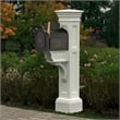 Mayne Liberty Weatherproof Traditional Plastic Mail Post in White