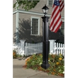 Mayne Liberty Traditional Plastic Lamp Post with Mount in Black