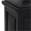 Mayne Berkshire Weatherproof Traditional Plastic Waste Bin in Black