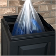 Mayne Berkshire Weatherproof Traditional Plastic Waste Bin in Black