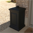 Mayne Berkshire Weatherproof Traditional Plastic Waste Bin in Black