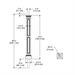 Mayne Liberty Traditional Plastic Lamp Post with Mount in White