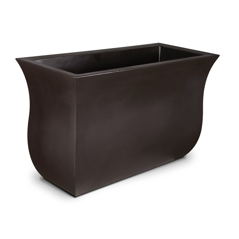 Mayne Valencia 36x16x22 Long Modern Plastic Planter in Espresso