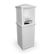 Mayne Lakeland Traditional Plastic Towel Valet Storage in White