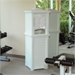 Mayne Lakeland Traditional Plastic Towel Valet Storage in White