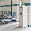 Mayne Lakeland Traditional Plastic Towel Valet Storage in White