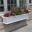 Mayne Yorkshire 5ft Weatherproof Traditional Vinyl Window Box in White