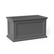 Mayne Fairfield 20x36 Weatherproof Traditional Plastic Planter in Graphite Gray