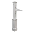 Mayne Woodhaven Traditional Plastic Address Sign Post in White