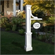 Mayne Woodhaven Traditional Plastic Address Sign Post in White