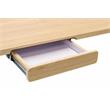 Calico Designs 2-Piece Metal Writing Desk and Bench with Pencil Drawer in Ash