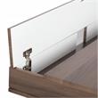 Calico Designs Alcove Wood Laptop Desk with Split Drawer in White/Chestnut