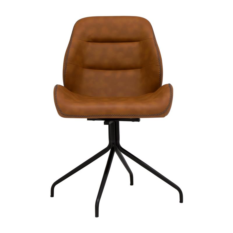 Calico Designs Devonport Stainless Steel Swivel Accent Chair in Antique Copper