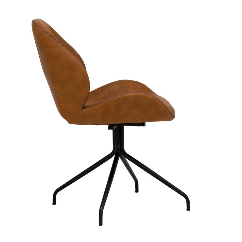 Calico Designs Devonport Stainless Steel Swivel Accent Chair in Antique Copper