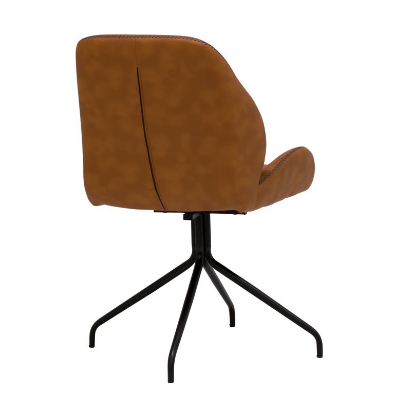 Calico Designs Devonport Stainless Steel Swivel Accent Chair in Antique Copper