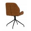 Calico Designs Devonport Stainless Steel Swivel Accent Chair in Antique Copper