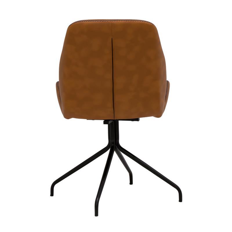 Calico Designs Devonport Stainless Steel Swivel Accent Chair in Antique Copper