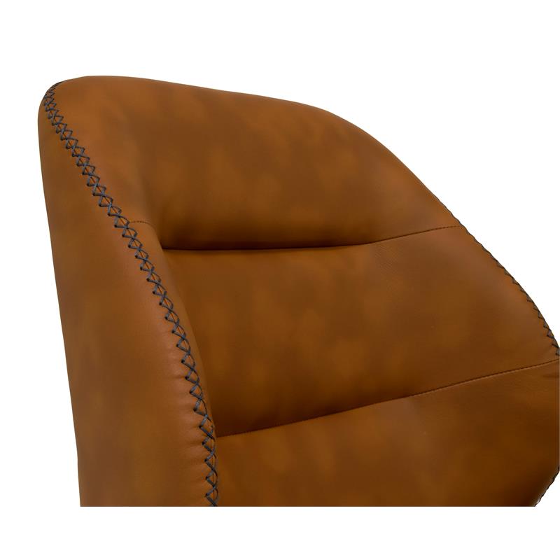 Calico Designs Devonport Stainless Steel Swivel Accent Chair in Antique Copper