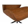 Calico Designs Devonport Stainless Steel Swivel Accent Chair in Antique Copper