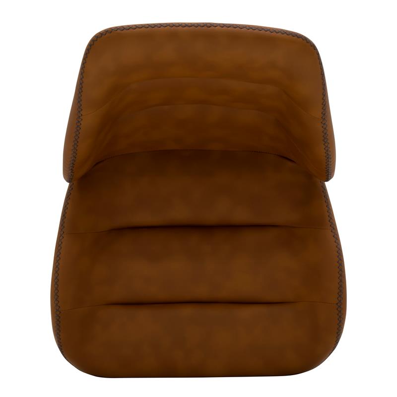 Calico Designs Devonport Stainless Steel Swivel Accent Chair in Antique Copper