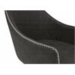 Calico Designs Sydney Stainless Steel Swivel Accent Chair in Patterned Dark Gray