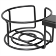 Studio Designs Saga Black Metal Gaming Desk with Cup Holder