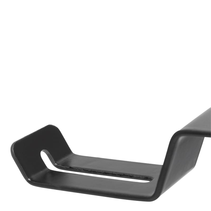 Studio Designs Saga Black Metal Gaming Desk with Cup Holder