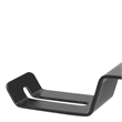 Studio Designs Saga Black Metal Gaming Desk with Cup Holder