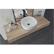 16 x 16 in. Square White Finish Ceramic Bathroom Vessel Sink