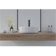 16 x 16 in. Square White Finish Ceramic Bathroom Vessel Sink