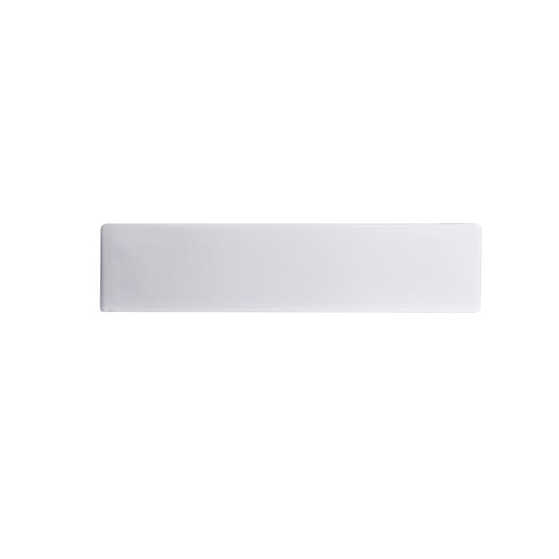 24 x 16.5 in. Rectangular White Ceramic Vessel Bathroom Vessel Sink