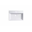 24 x 16.5 in. Rectangular White Ceramic Vessel Bathroom Vessel Sink