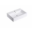 24 x 16.5 in. Rectangular White Ceramic Vessel Bathroom Vessel Sink
