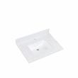 31 in. Composite Stone Vanity Top in White with White Single Basin