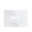 37 in. Composite Stone Vanity Top in White with White Single Basin