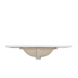 49 in. Composite Stone Single Basin Vanity Top in White with White Basin