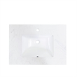 49 in. Composite Stone Single Basin Vanity Top in White with White Basin