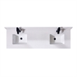 73 in. Composite Stone Double Vanity Top in Jazz White