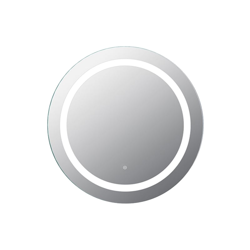 Padova 32 in Round Modern LED Clear Glass Bathroom Vanity Mirror