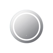 Padova 32 in Round Modern LED Clear Glass Bathroom Vanity Mirror
