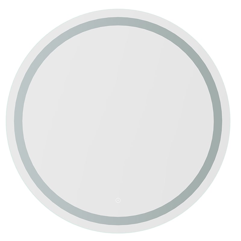 Padova 32 in Round Modern LED Clear Glass Bathroom Vanity Mirror