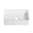 White Ceramic 30 in. Single Bowl Farmhouse Apron Kitchen Sink