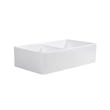 Trieste White Ceramic 32 in. Double Bowl Farmhouse Apron Kitchen Sink