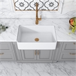 Treviso White Ceramic 30 in. Single Bowl Farmhouse Apron Kitchen Sink