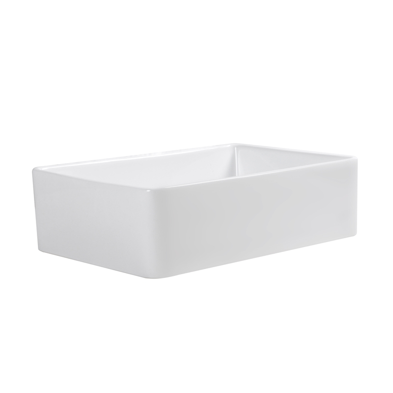 Treviso White Ceramic 30 in. Single Bowl Farmhouse Apron Kitchen Sink