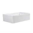 Treviso White Ceramic 30 in. Single Bowl Farmhouse Apron Kitchen Sink